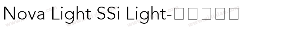 Nova Light SSi Light字体转换